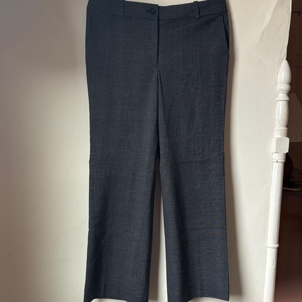 Ann Taylor Black and Gray Plaid Pants